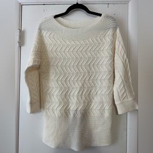 Size Small New York & Company Cream Dolman Sweater